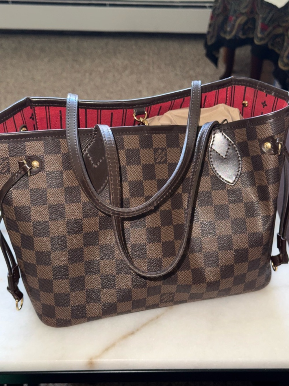 LV Damier Ebene pm neverfull